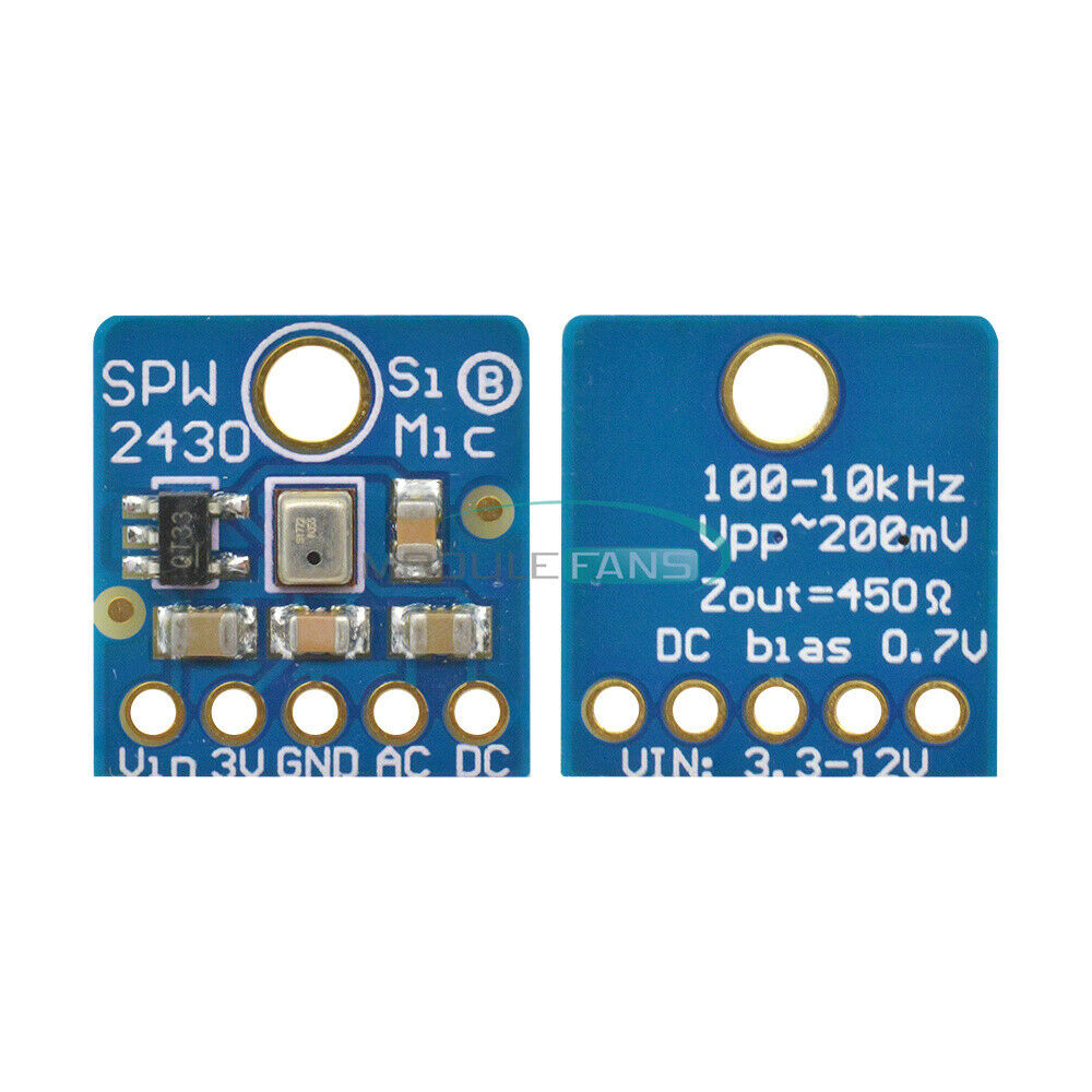 SPW2430 Sound Detection Sensor Module Accuracy Silicon MEMS Microphone 3.3-5V