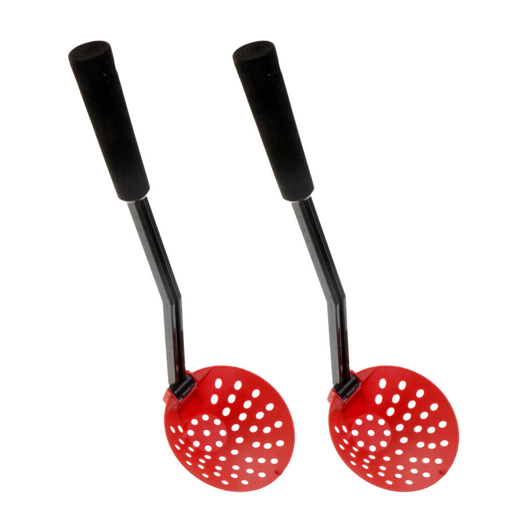 2x Durable Foldable Ice Fishing Scoop Ice Scooper Slush Skimmer with 10.6'' Long