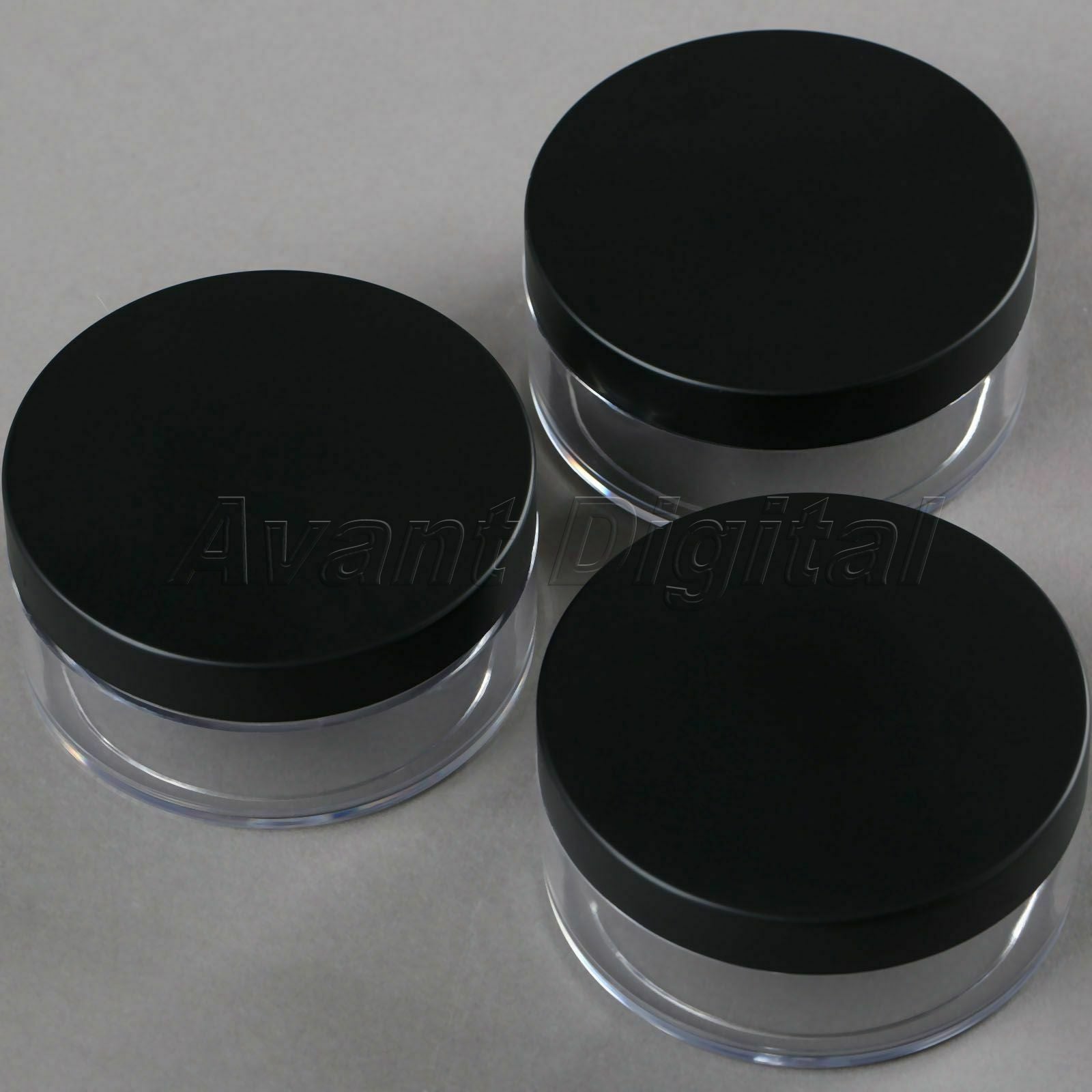 50g Plastic Empty Cosmetic Container Loose Powder Jar Powder Puff Boxes Travel