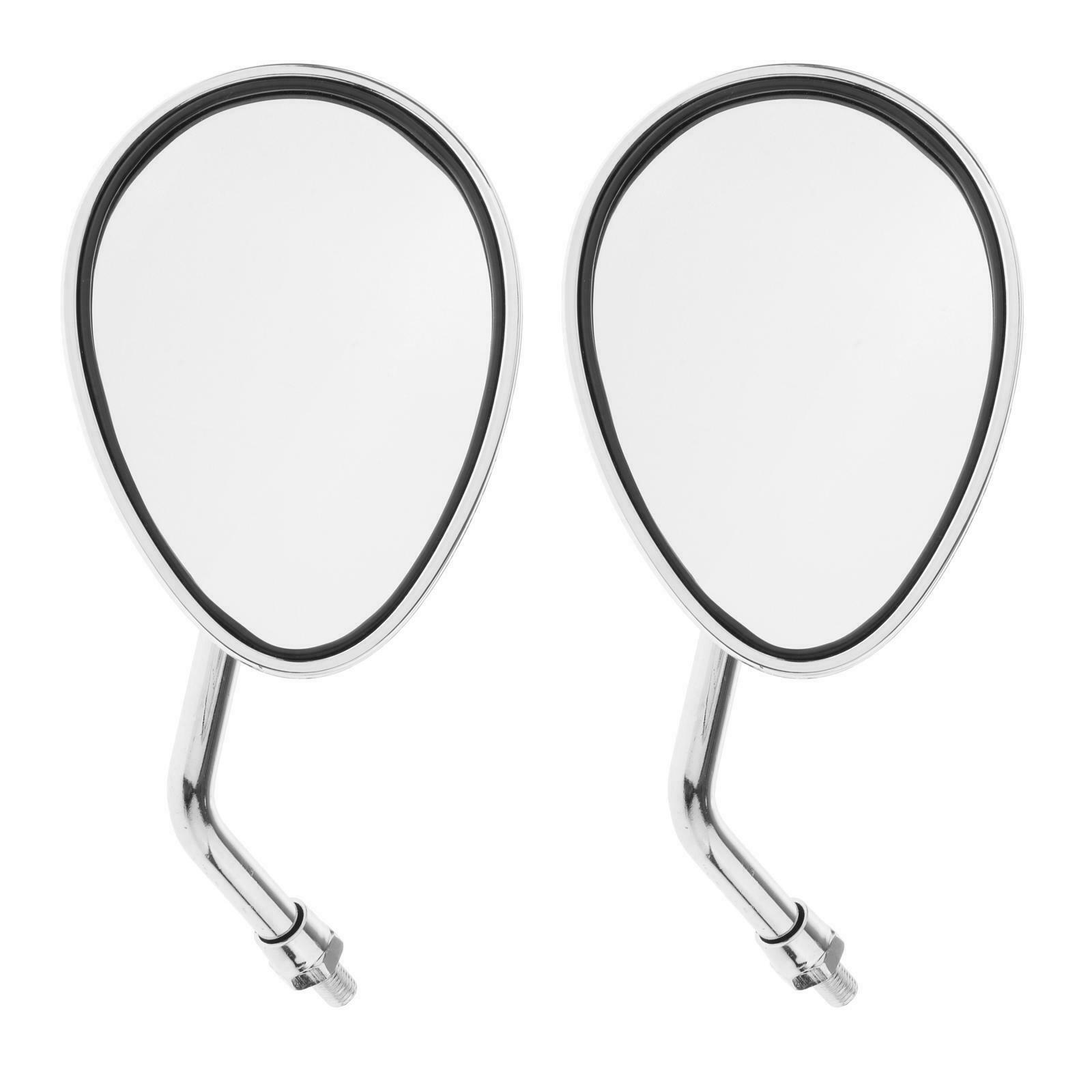 Universal 10mm Chrome Rear View Mirror Bar End Motorcycle Mirrors 2014-19