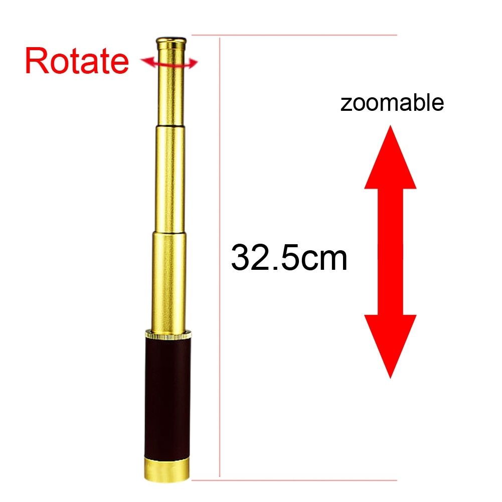 25x30 Pirate Zoom Mini Portable Glimmer Monocular Telescope For Camping Hunting
