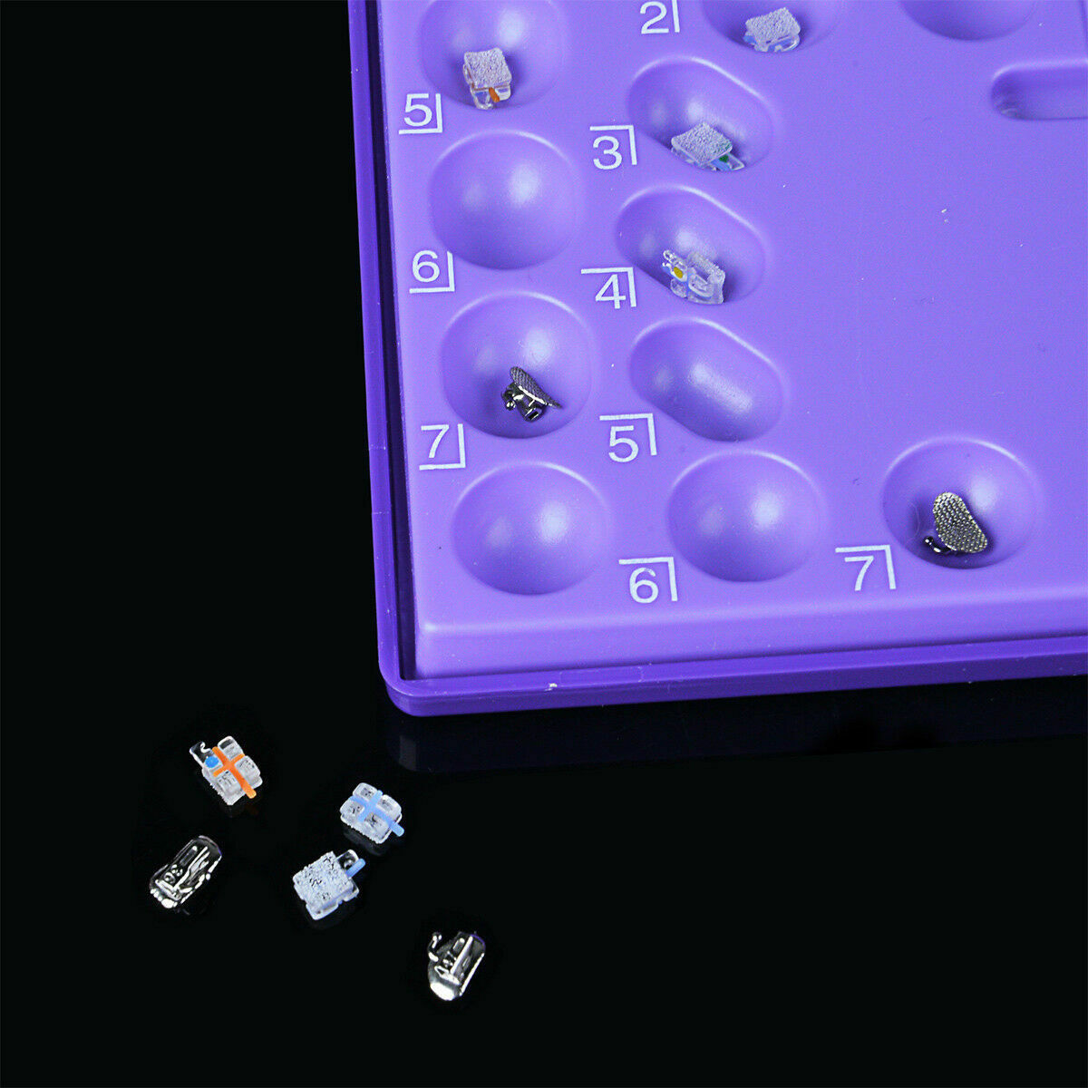 10 Packs Orthodontic Sapphire Brackets Dental Mini Roth 0.022" 3.4.5 Hooks AZ