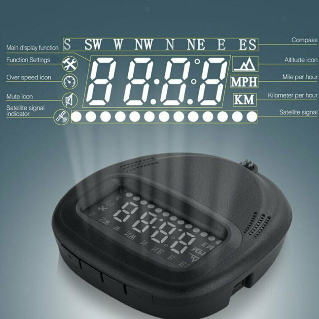 A1 Car HUD Head up Display OBD II OBD 2 Speed Warning Monitor Universal