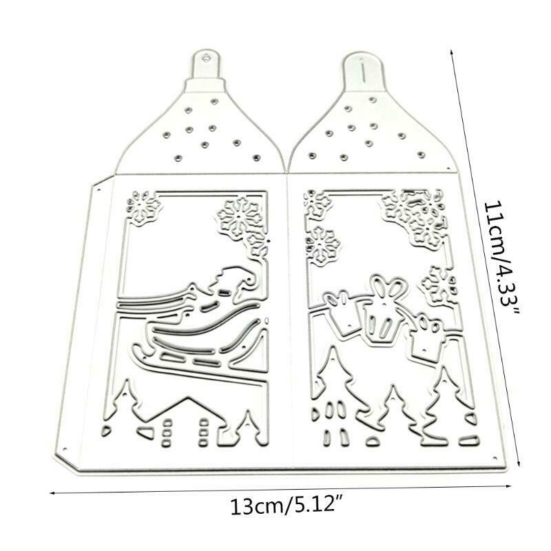 Christmas Deer Box Metal Cutting Dies Stencil DIY Scrapbooking Album Paper Card