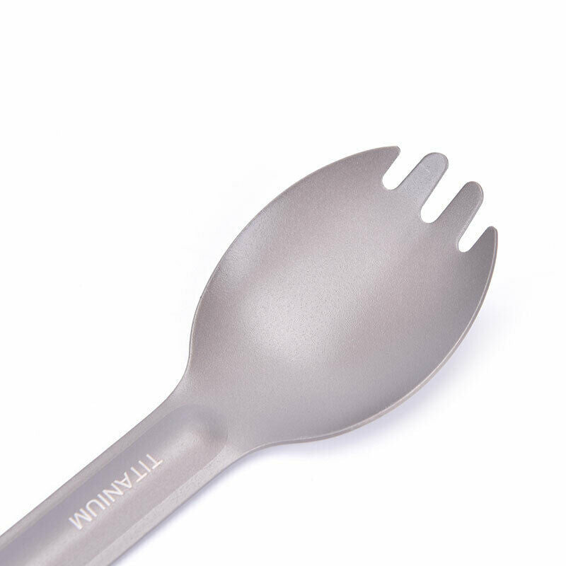Lightweight Titanium Spoon Outdoor Camping Spork Camping Tablewa.l8