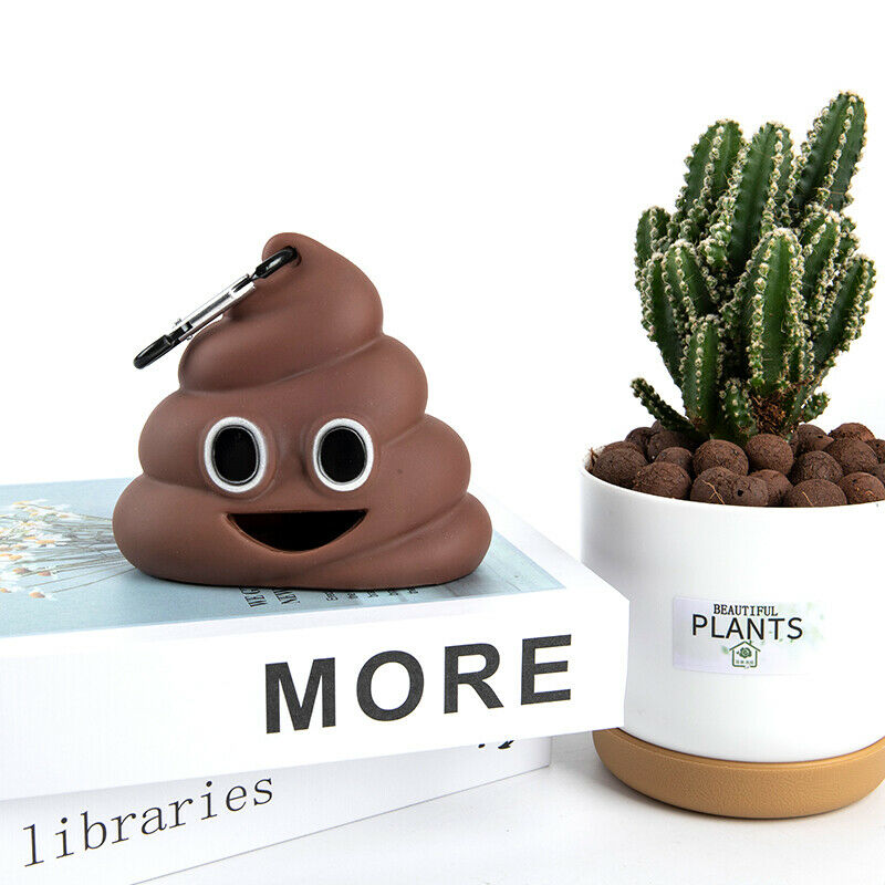 Pet Poop Bag Shit-shaped Dog Cat Waste Bags Portable Dog Poop Dispenser HoldFCA