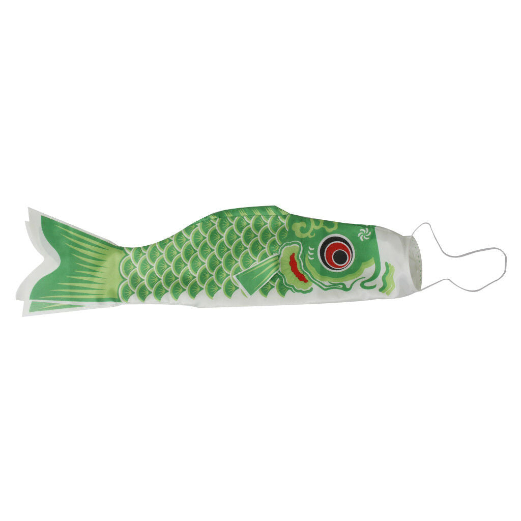 100cm Japanese Carp Windsock Streamer   Flag Kite Nobori Koinobori Green