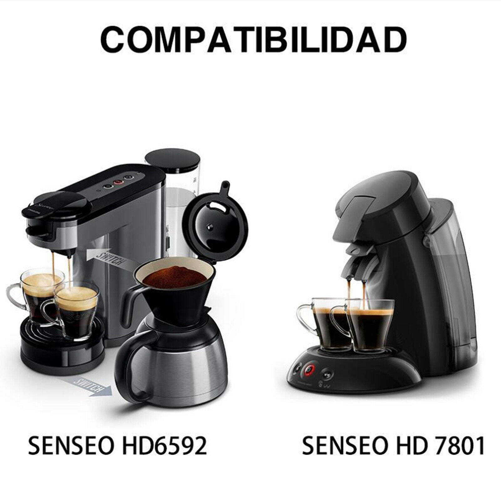 Coffee Capsules Cup Stainless Steel Nespresso Pods Compatible with Senseo