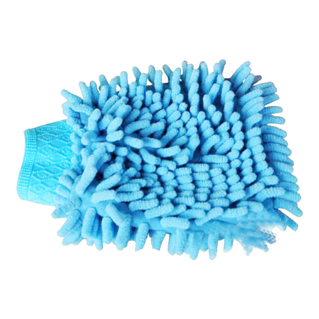 Microfiber Cleaning Mitten Double Sided Chenille Glove Cleaning Cloth Home