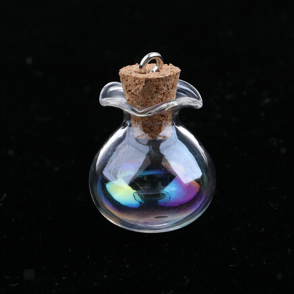 Pack of 20pcs Mini Glass Bottles Jars Vials with Cork Stopper Wishing Bottles