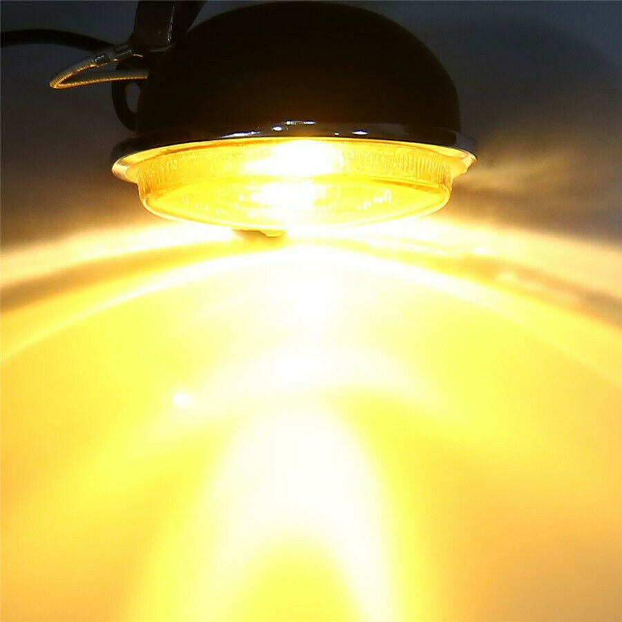 1PCS Round LED Halogen bulb H3 DRL Fog Lamp Daytime Running Light Yellow 12V 55W