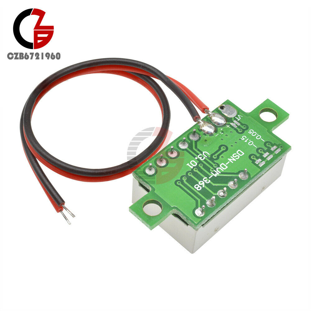 DC 4V - 30 V Mini Red LED Panel Voltage Meter 3-Digital Adjustment Voltmeter
