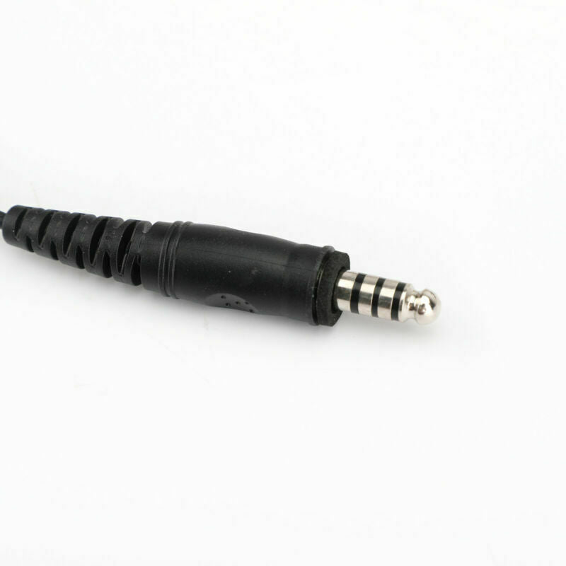 4X Adjustable Throat Microphone Headset For Walkie Talkie 7.1mm Plug PTT AT2