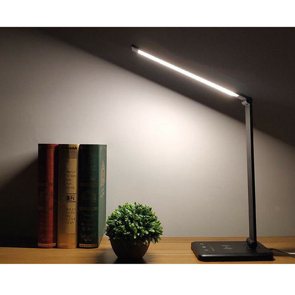 5V LED Table Lamp  Reading Bedside Lamp Universal Black-5 Gears