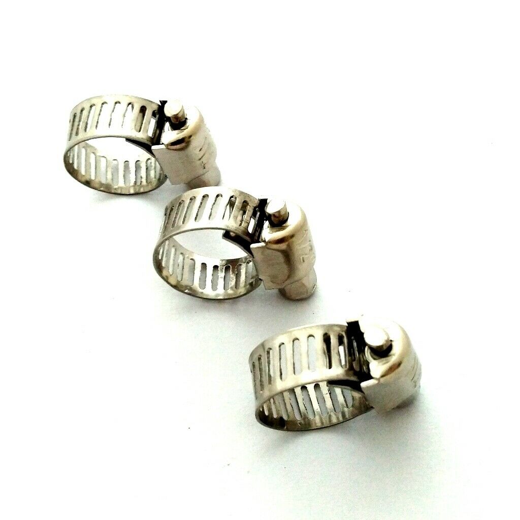 10pcs Hose Clip Set Tube Clamp Easy Turn Butterfly Jubilee Type 8-12mm Clamp