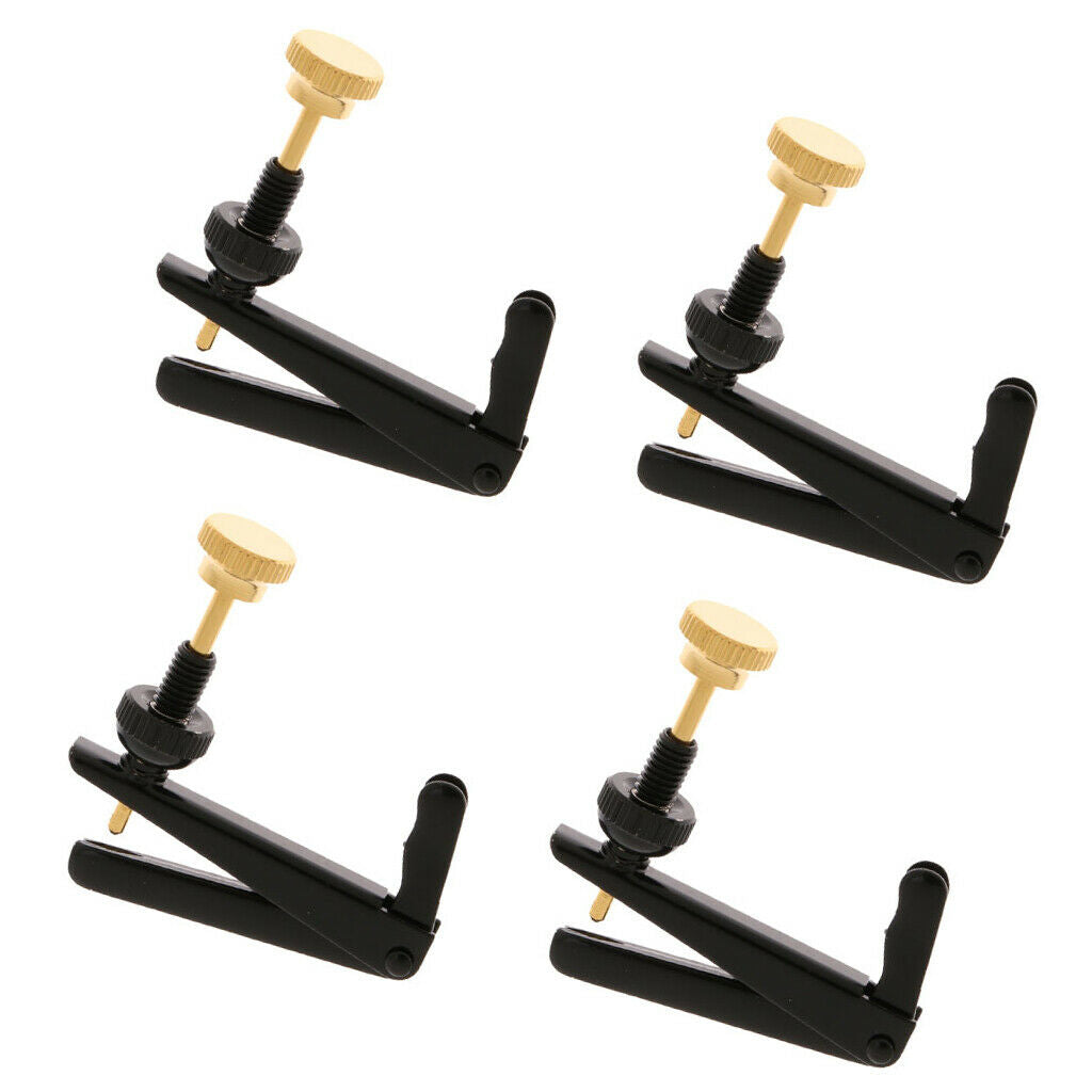 4pcs Cello Fine Tuners String Adjusters for Violin Cello Accessories 4-4-3-4