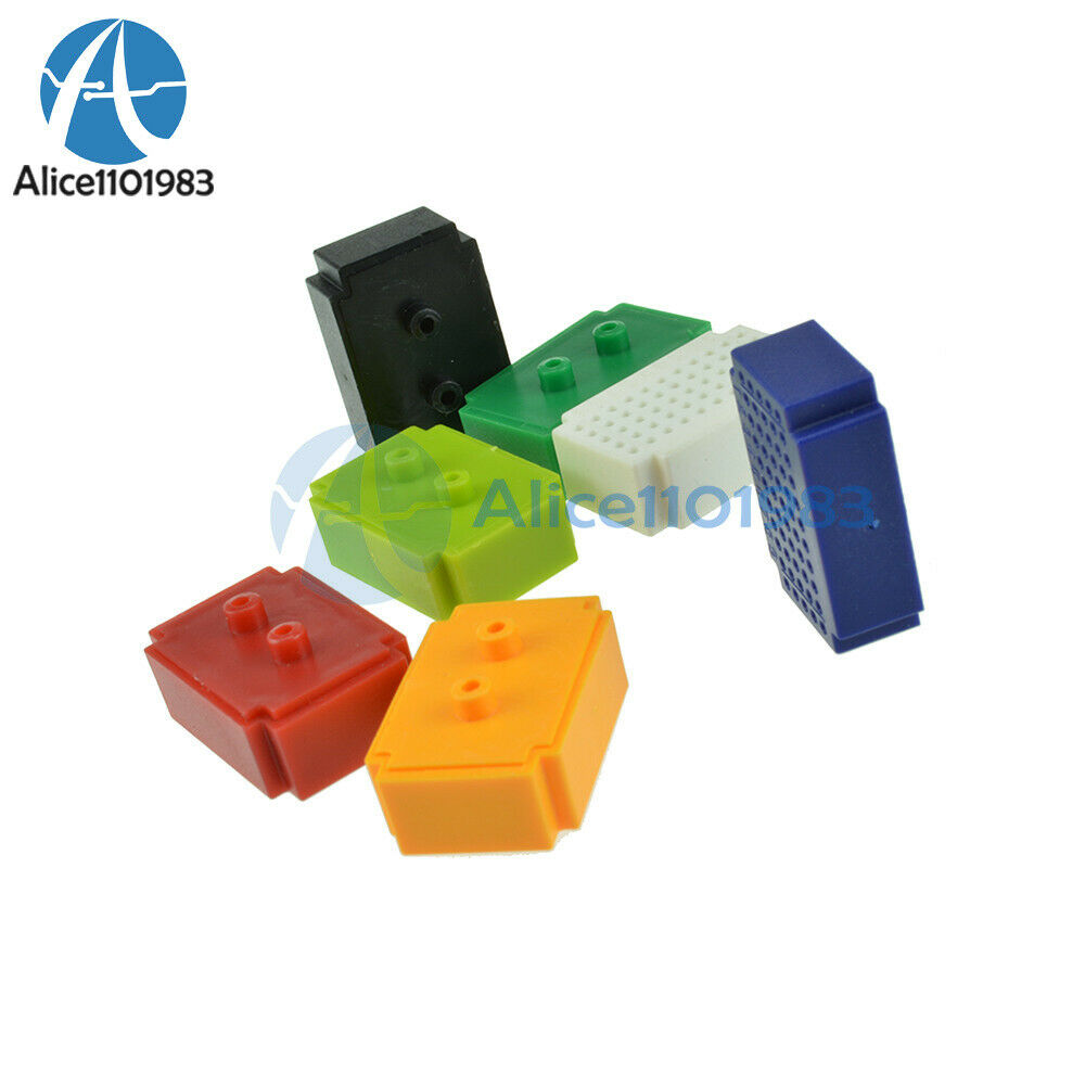 7PCS Mini 55 Points Breadboard Solderless Prototype Tie-point For Arduino