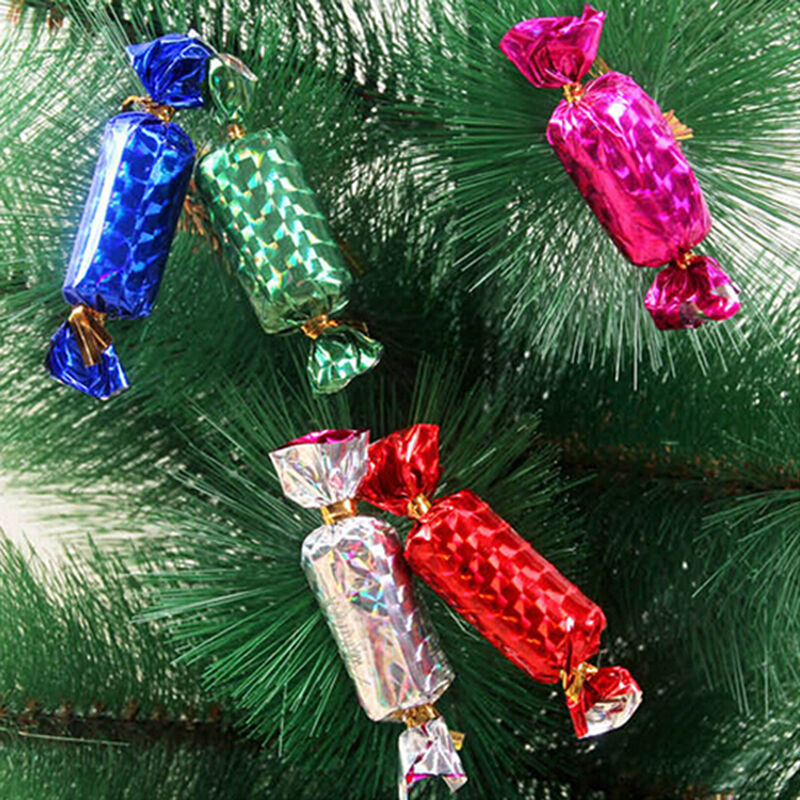 Cute Christmas Candy Mini Tree Ornaments Home Decoration 12pcs BDAU