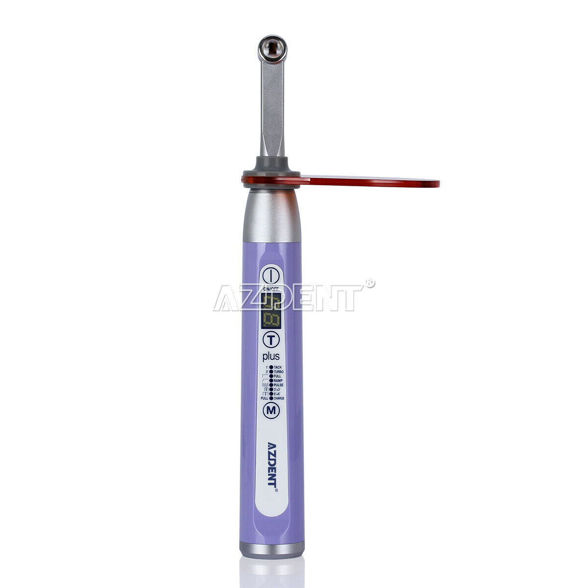 2X AZDENT Dental Wireless LED Curing Light Lamp Plus105 1 Second Curing Purple