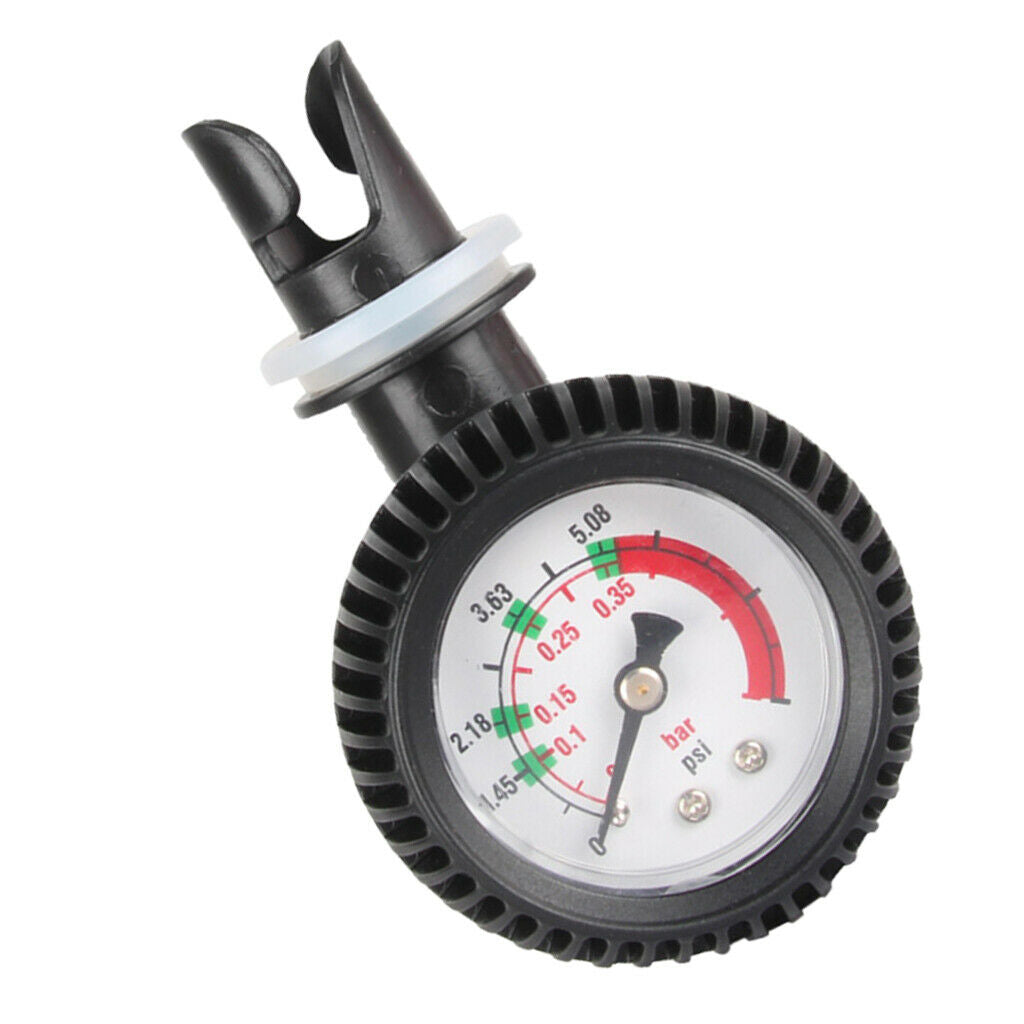 Kayak Barometer with Valve Adapter, Durable Inflatable Boat Air Pressure Gauge