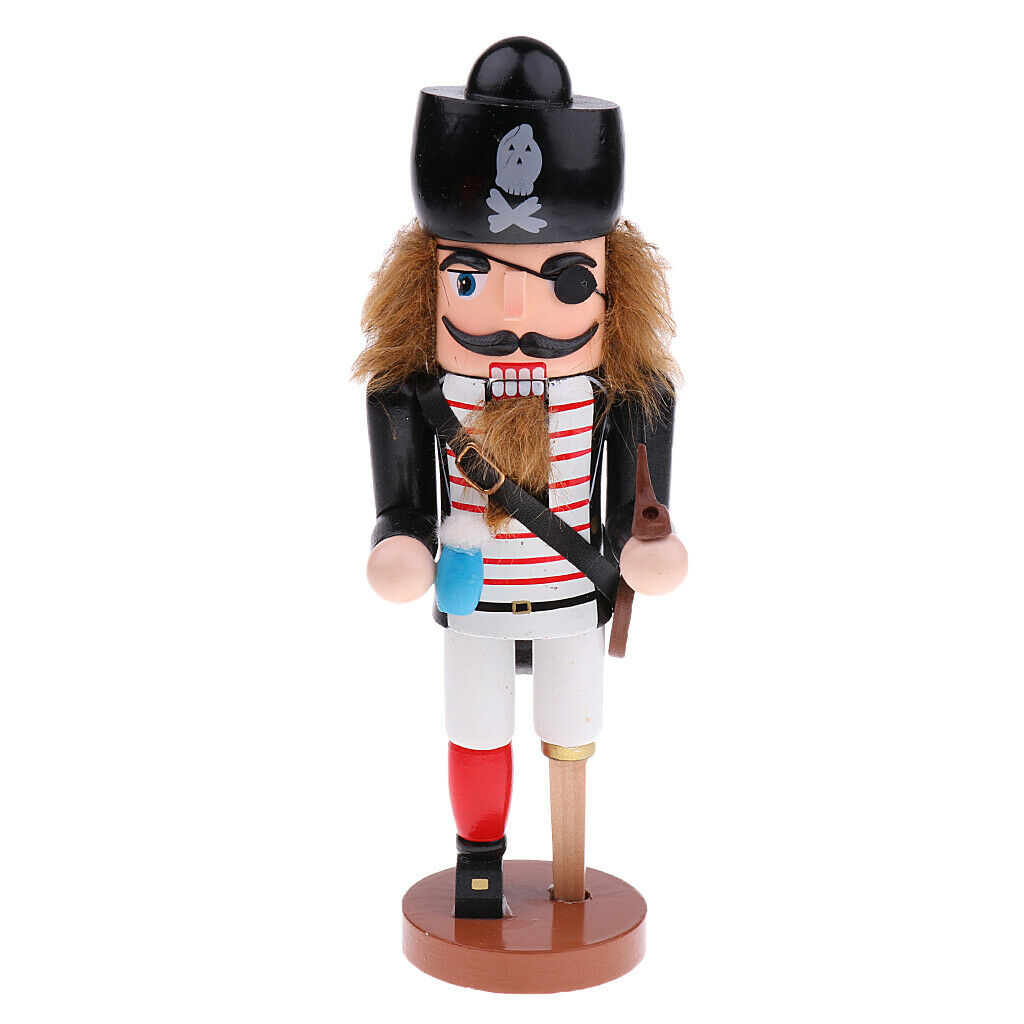 Nutcracker Pirate Wooden Statue 25cm Height