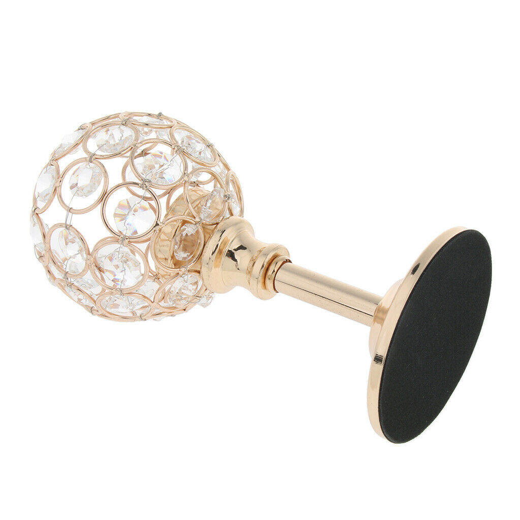 European Style Mosaic Candle Holder Moroccan Candlestick for Wedding Golden- S