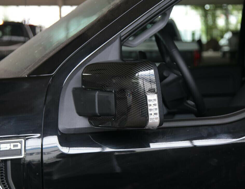 For Ford F150 F-150 2021-2022 ABS Chrome Car Rear View Side Mirror Cover Trim SU