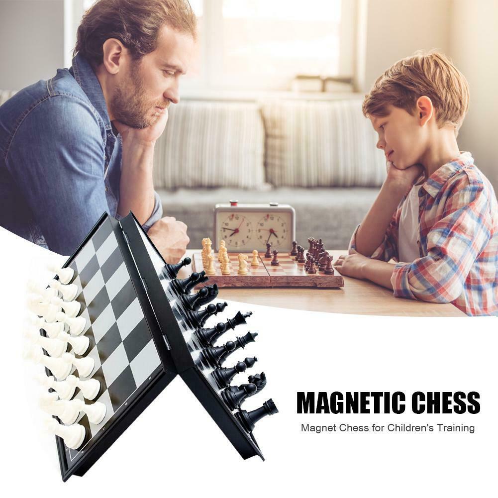 Children Outdoor Magnetic Folding Chess Set Portable Travel Board Games @