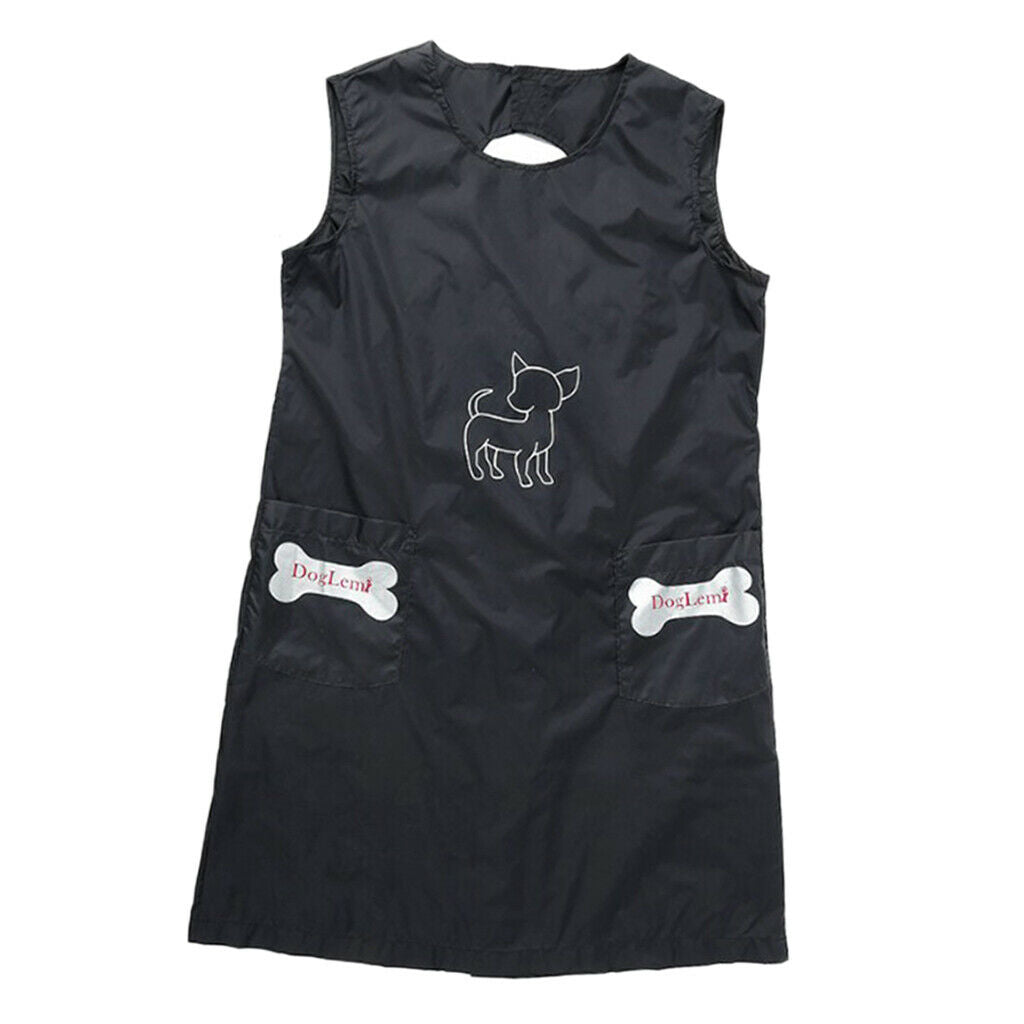 Size_M Pet Grooming Apron Workwear Smock Work Clothes for Dog Beauticians