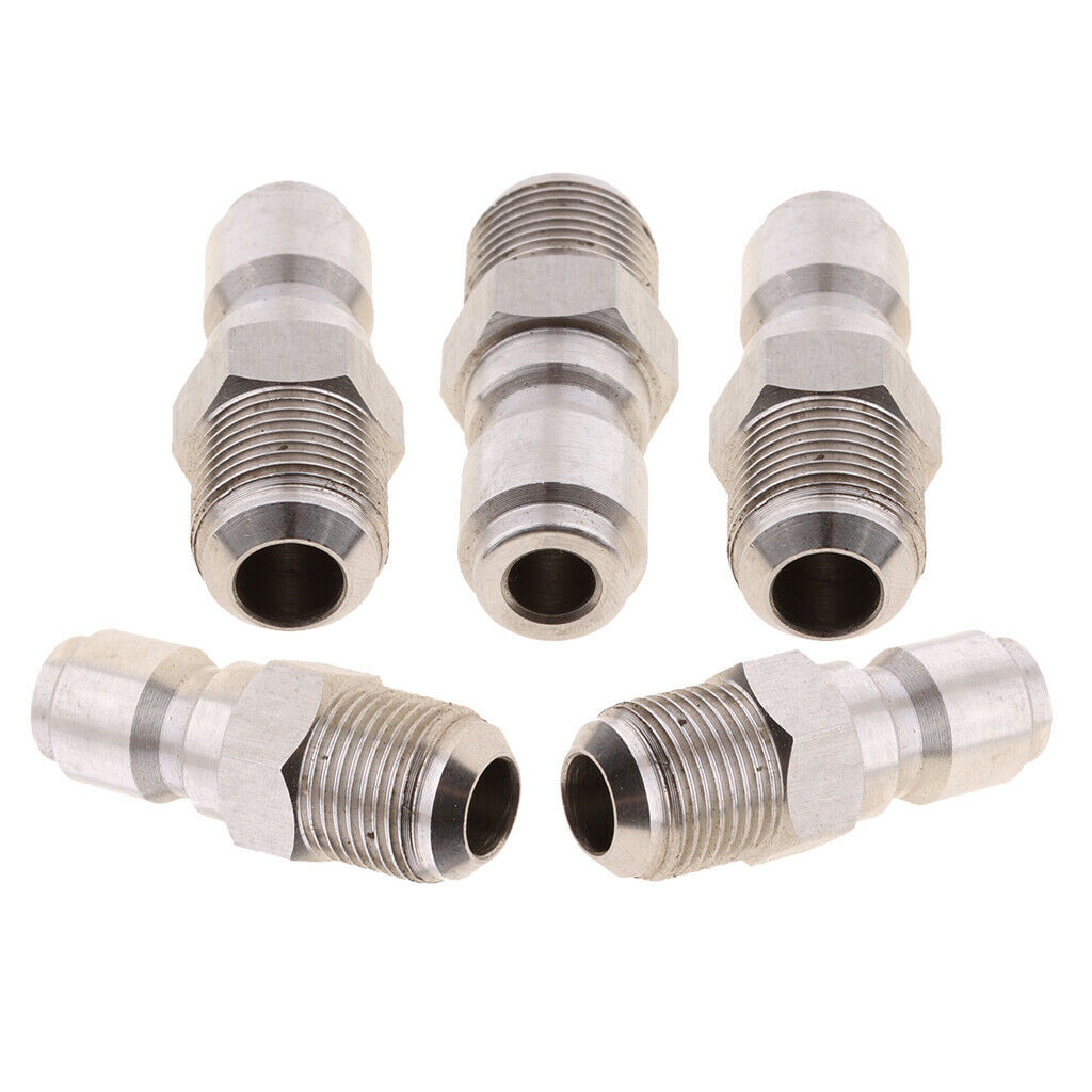 5 Pieces 3/8" Quick Connector to 15mm Male Adapter for Pressure Washer