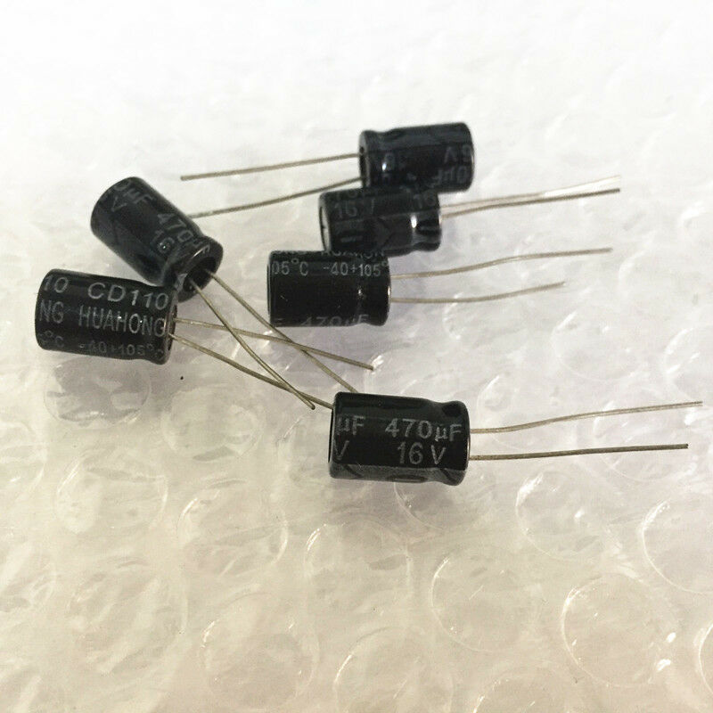 Wholesale 500pcs Aluminum electrolytic capacitor 470uF 16V 8*12 High Quality