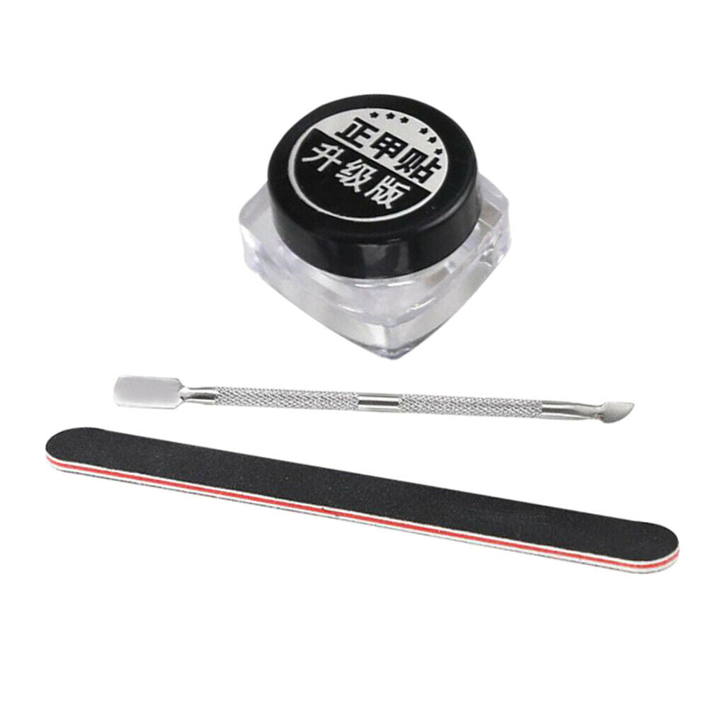 Ingrown Toenail Corrector Stickers Tape w/Pusher Nail File Set Pain Ease
