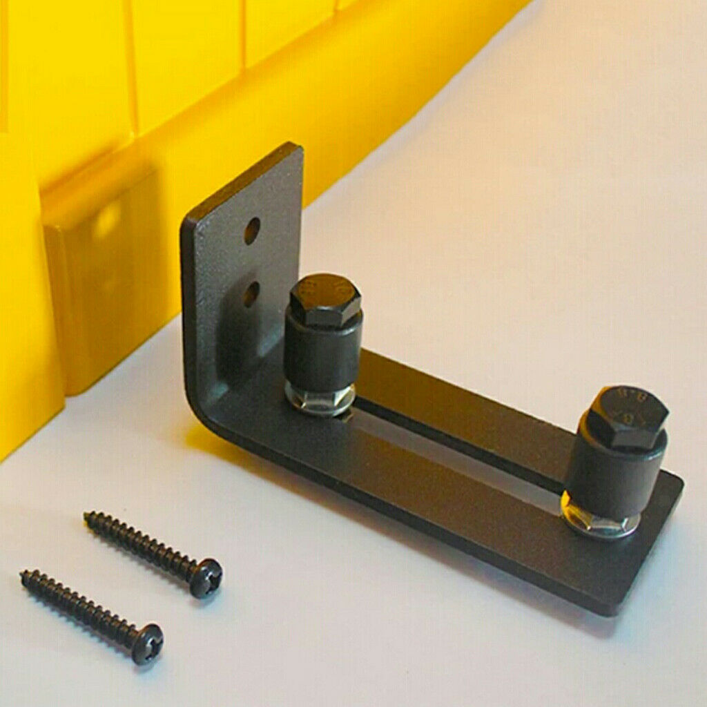 Steel Sliding Barn Door Guide Roller Stopper Durable Accessories Smoothly