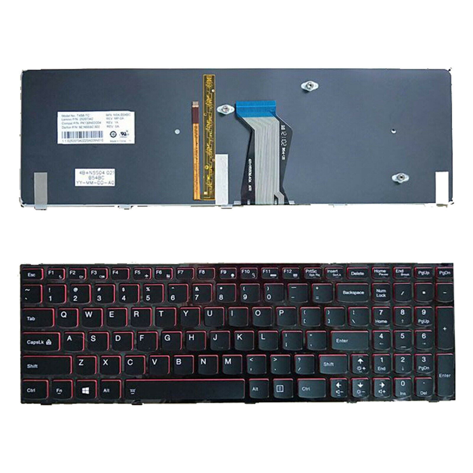 US English Backlit Keyboard fits for Lenovo Y500 Y510p Laptop High-quality
