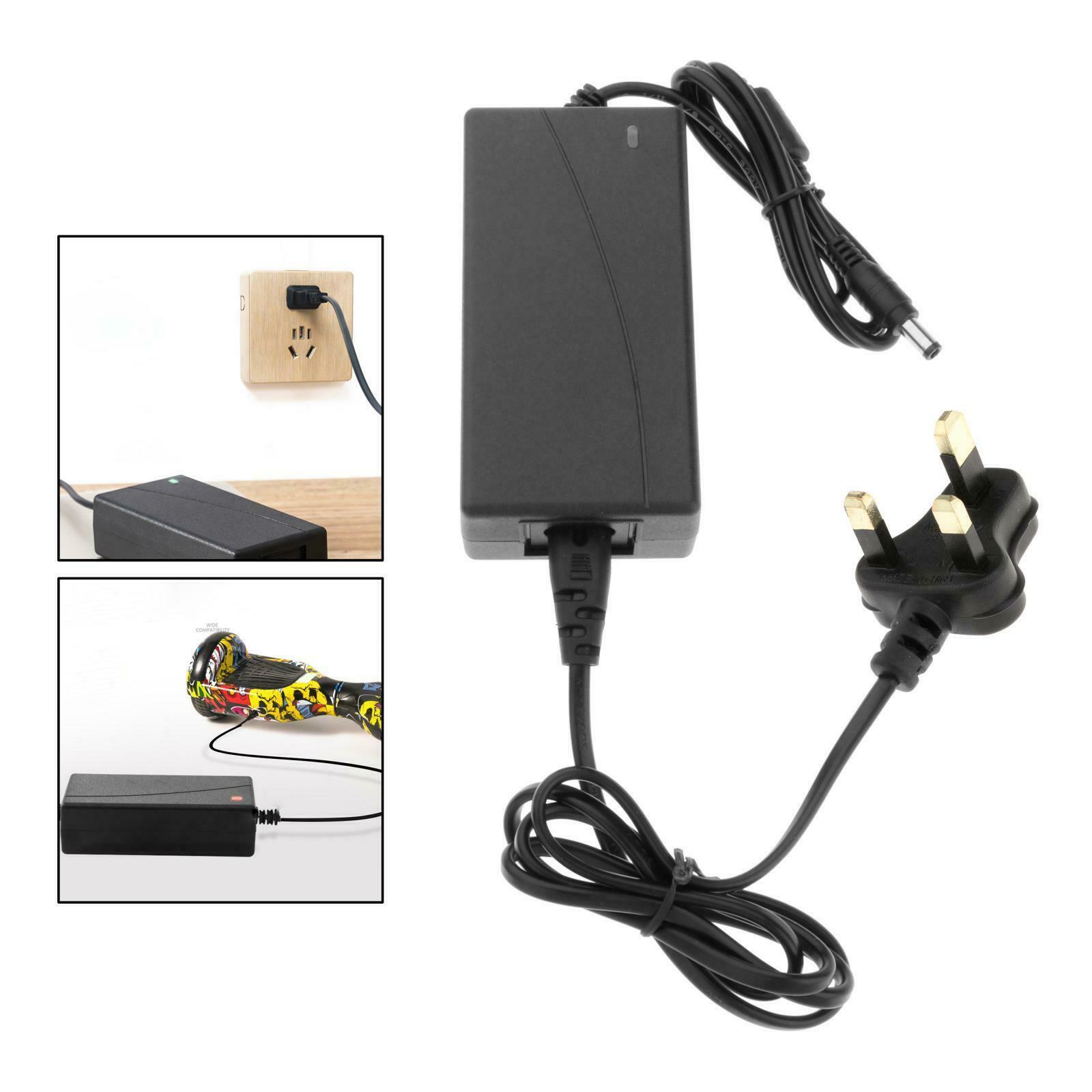 Power Adapter DC 5.5mm 42V Battery Fast Charger Compatible with Scooter