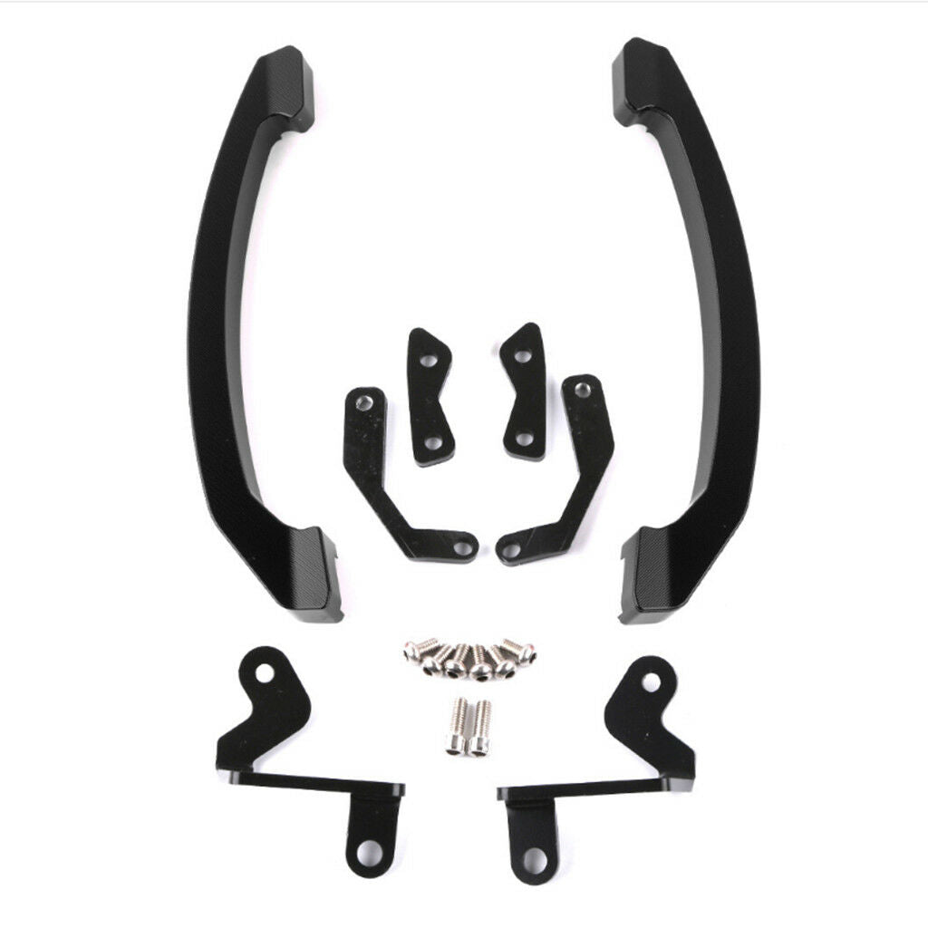 Black CNC Rear Passenger Seat Grab Bar Handle Rail Side Kit for Yamaha MT07