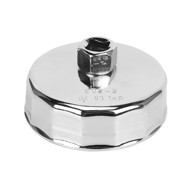 84mm 14 Flutes Oil Filter Cap Wrench Socket Cup Tool for Vehicle Car L2N7N7