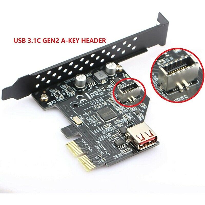 USB 3.1 Type C Front Panel Header Extension Cable,Type E to USB 3.1 Type C CabF1