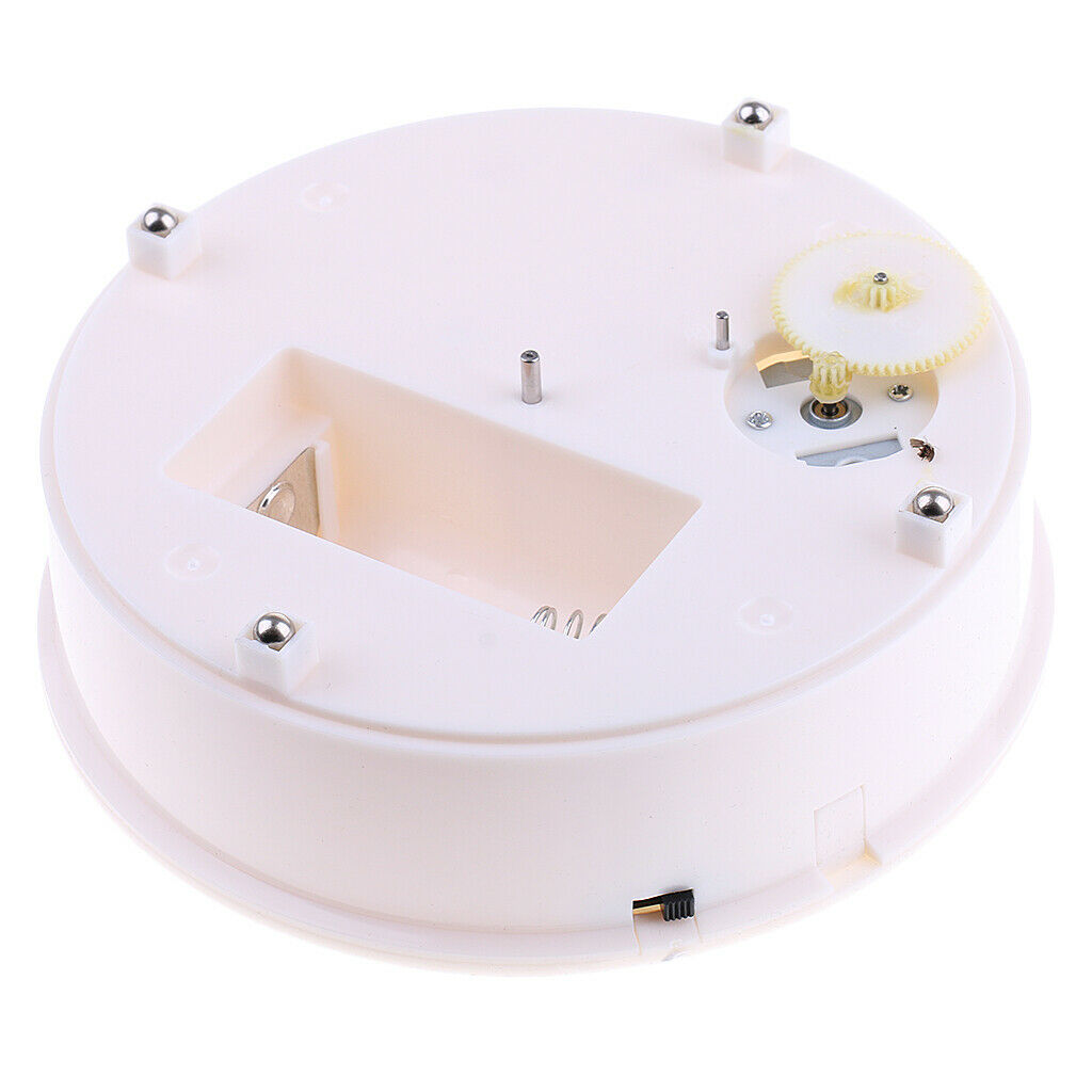 3 Set Battery Powered Two Rate Rotating Display Stand Mirror Top&White Base