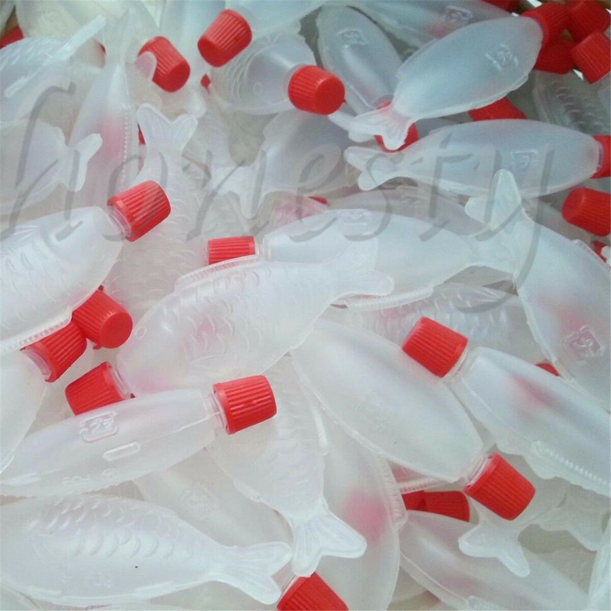 50X Mini Small Fish Shape Soy Sauce Sushi Plastic Container Multipurpose Bottle