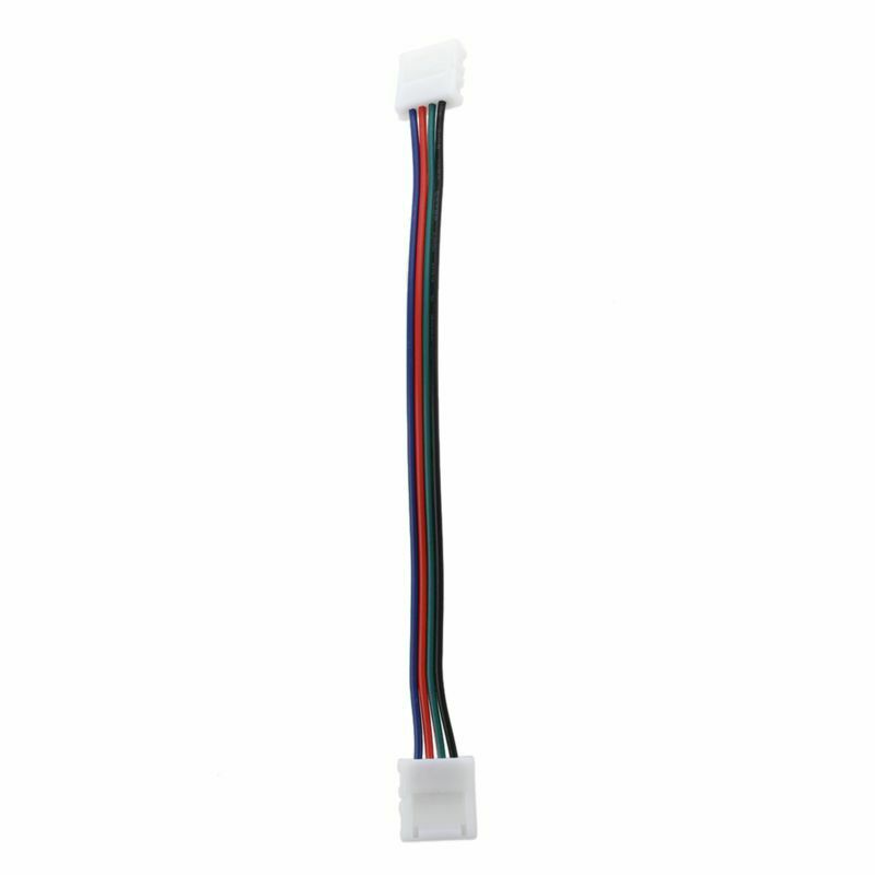5pcs LED PCB Connector Adapter 4 Pin ifor 5050 Monocolor and RGB Strip 10mm wiU7