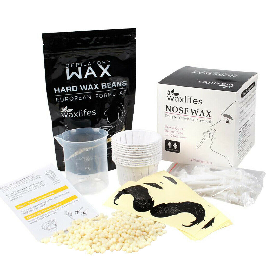 Painless Professional Effective Nose Wax Kit for Men Eyebrows Lips Nose