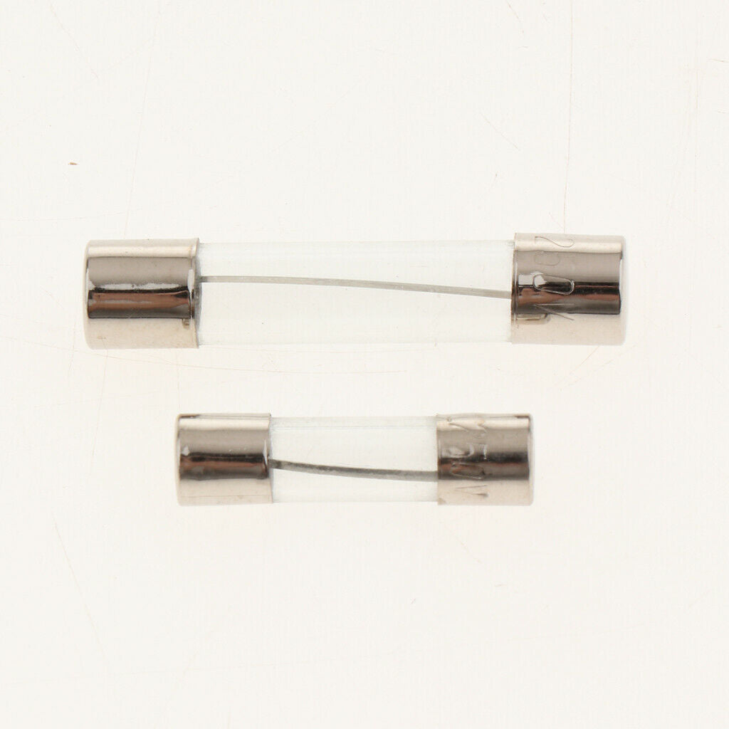 White Glass Car Fuse Box,250PCS 6x30mm Automotive Insuranc Tube Kit