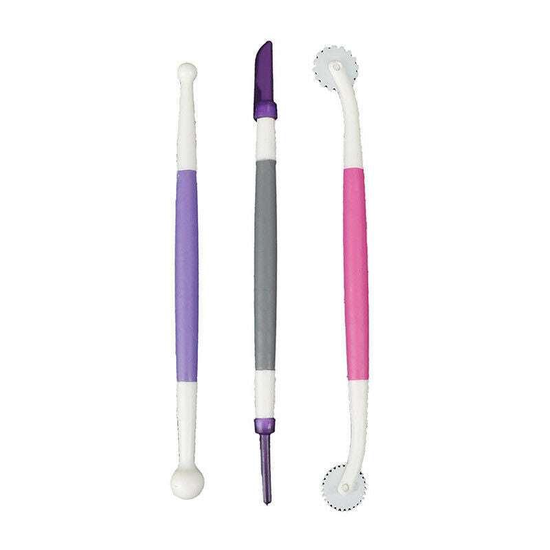 3pcs/set Fondant Pens Cake Decor Flower Modelling Craft Craft Tool Cutter.l8