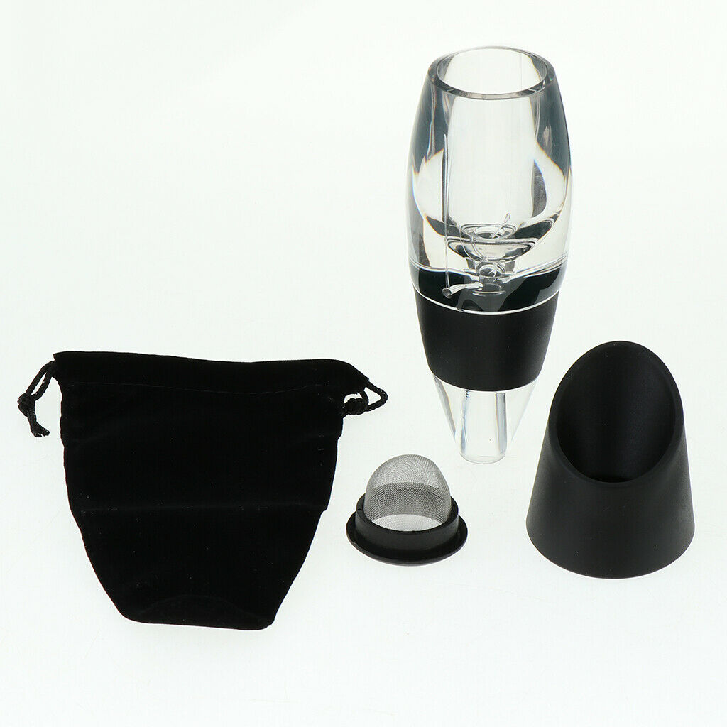Wine Aerator Decanter Pourer Spout Diffuser with Base Bar Supplies Gadgets