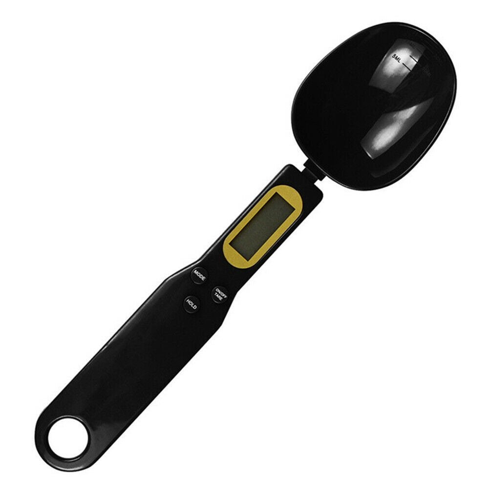 Electronic Food Spoon Scale Black Mini LCD Display Kitchen Precise Scale @