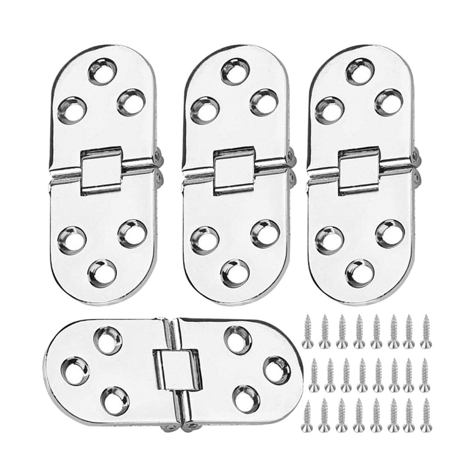 8-pack Stainless Folding Table Hinge for Cabinets Stable Durable Close Edit