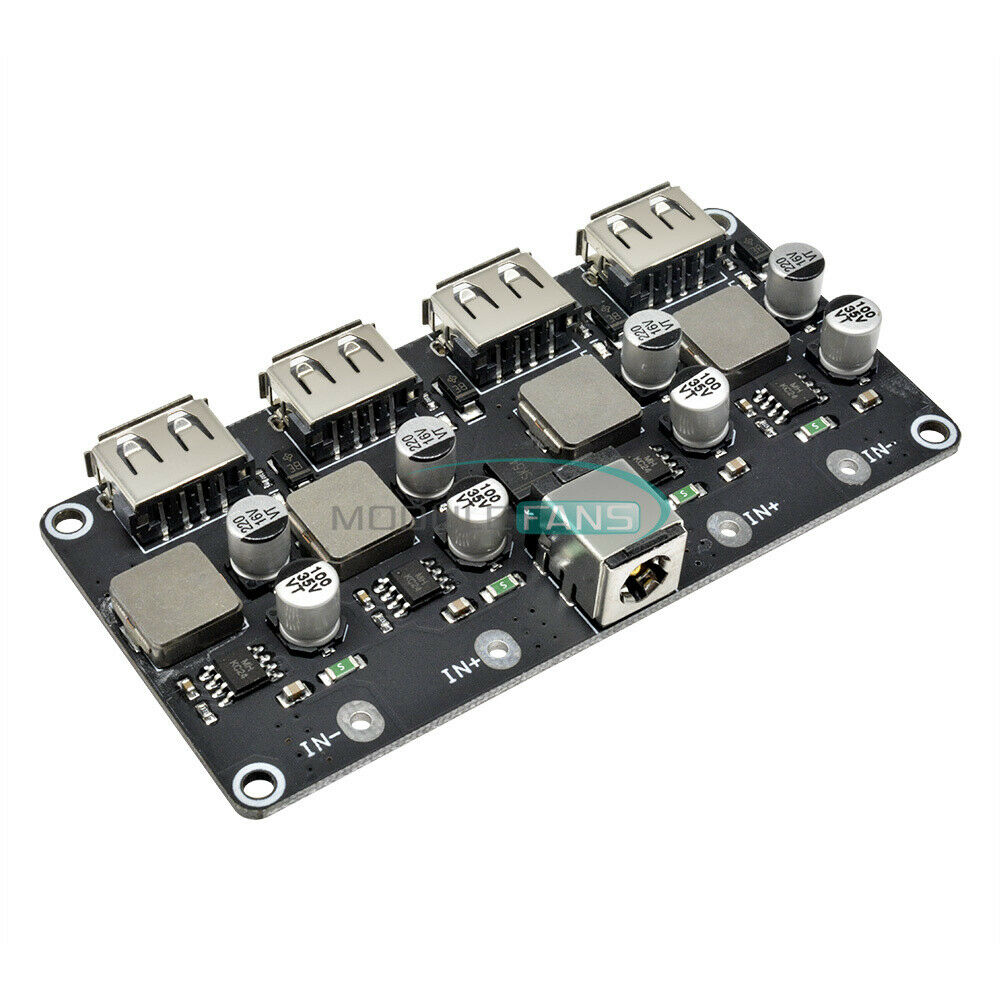 4-Channel DC Step-Down Module 12V24V to QC3.0/2.0 Car Charger Fast Charge
