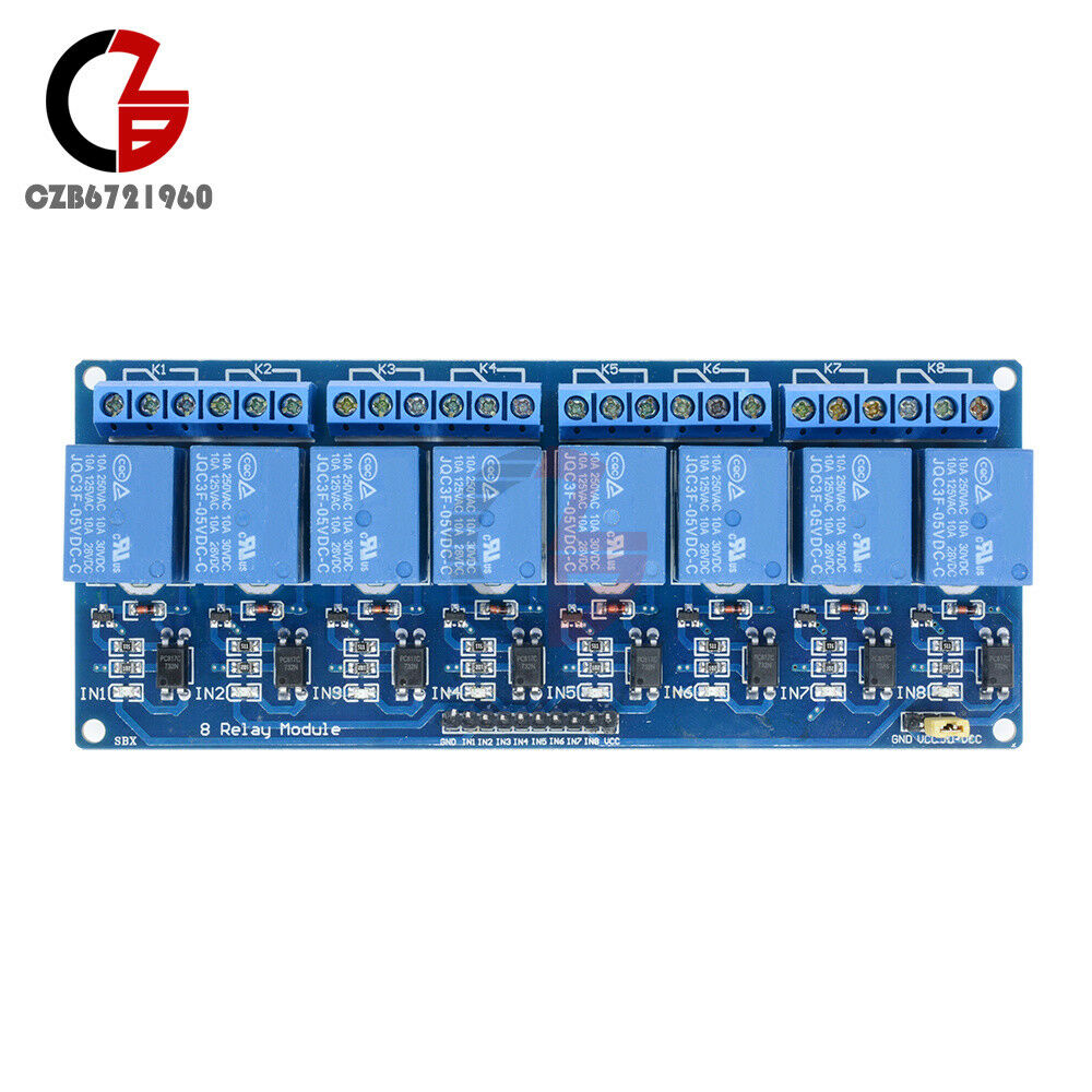 2PCS 8-Channel 5V Relay Shield Module Board Optocoupler module Arduino ARM AVR