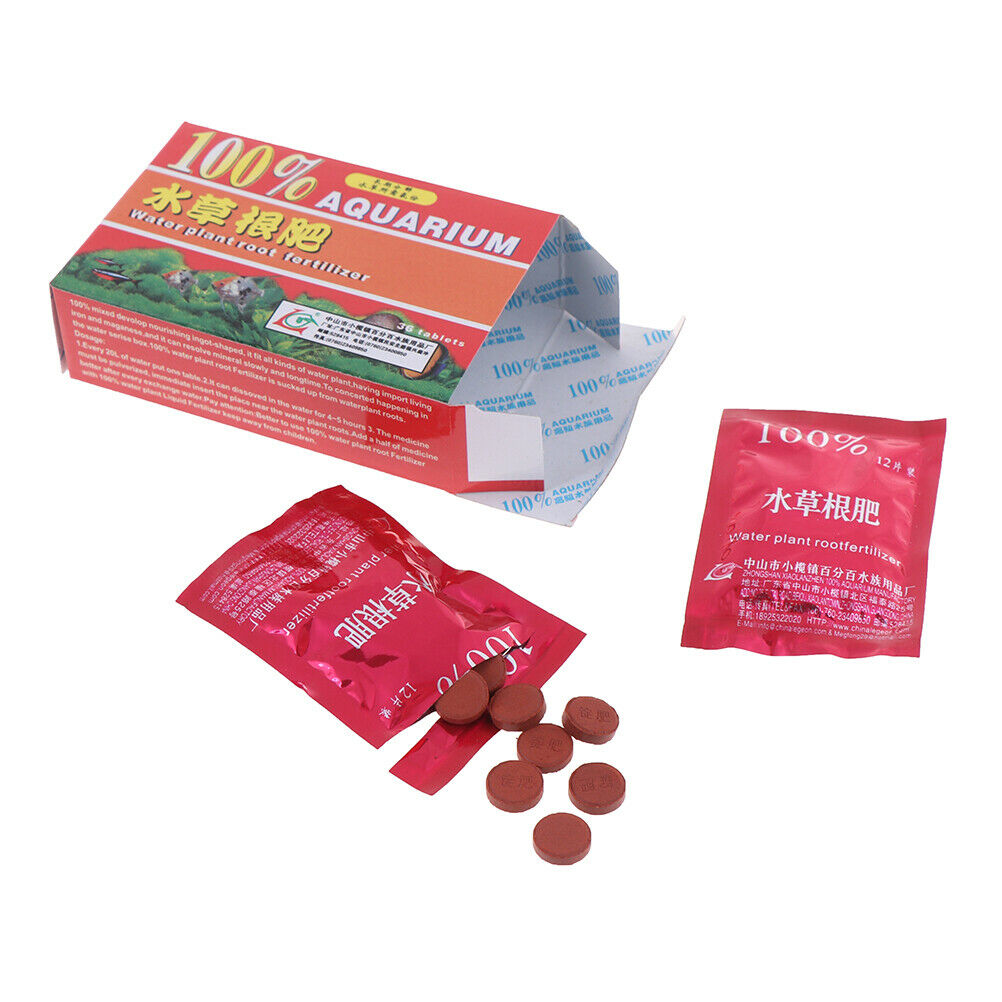 36pcs/Box Water Plant Root Fertilizer Aquarium Fish Tank Aquatic Cylinder.l8